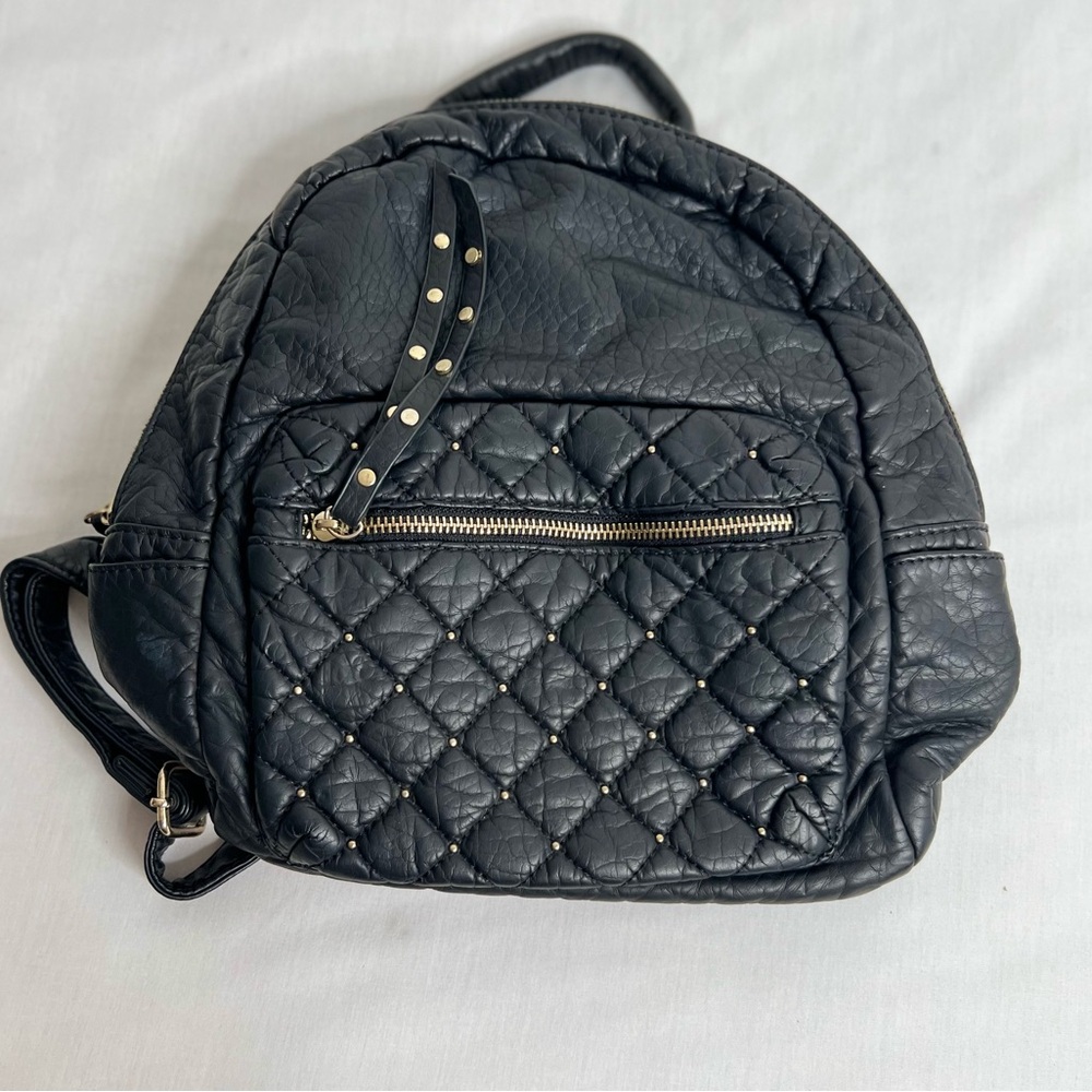 LD Quilted backpack, Black